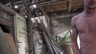 European Twink Takes First Bareback Ride with Muscular Partner