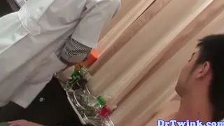 Asian Doctor Probes a Twink in a Clinical Setting