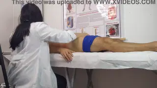 Voluptuous Latina Nurse Drains Two Men in Hospital