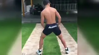 Brazilian Twink Shows Off Big Ass in Dance Tease