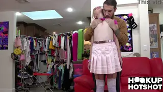Partner Takes Rough Blowjob and Doggystyle Pounding