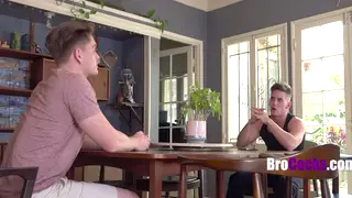 Stepbrother Steps In With a Bareback Blowjob