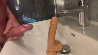Older European Man Guides Teen Through Kinky Bathroom Session