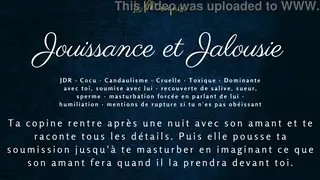 French Wife Teases Cuckold Husband with JOI Instructions