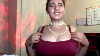 Busty Arab Dancer Teases Curves on Live Webcam