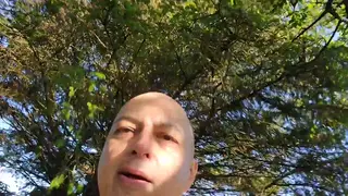 Humiliated Man Stripped Naked for Public Walk of Shame Outdoors