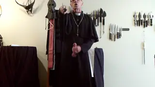 Mature Daddy in Uniform Bound and Edged to Cumshot
