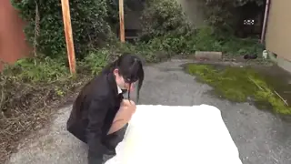 Japanese Sub Bound and Exposed Outdoors