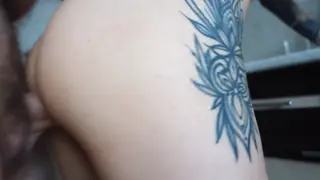 Interracial Couple Fucks Hard in the Kitchen