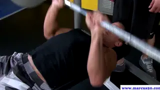 Muscular Jocks Trade Oral Pleasure Between Sets