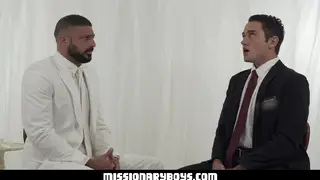 Muscular Priest Takes Missionary From Handsome Partner
