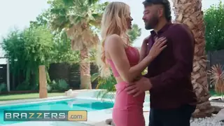 Poolside Anal Adventure Ends With Messy Facial