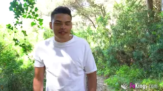 Busty Latina Brunette Meets Stranger for Outdoor Blind Date