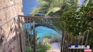 Busty Latina MILF Shares Beach Blowjob in Casting Threesome