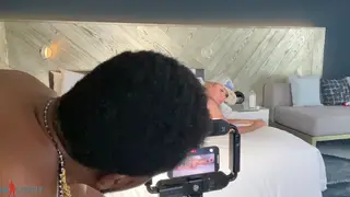 Busty Blonde BBW MILF Handles Massive BBC Behind Scenes