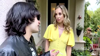 Blonde MILF Guides a Nervous Man Through His First Seduction