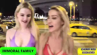 Blonde and Brunette Share Stepbrothers in First Threesome