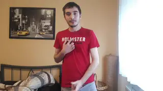 European Twink Teases On Cam In Solo Strip Show