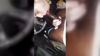MILF Takes BBC Deep in a Car Blowjob