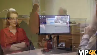 Redhead MILF Negotiates Loan With Her Body