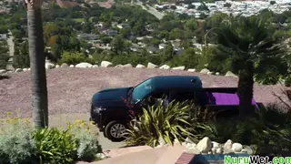 Busty Masseuse Brings Nuru Gel to Outdoor Truck