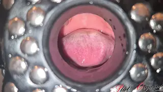 European MILF Uses Bathroom Slave for Piss Play
