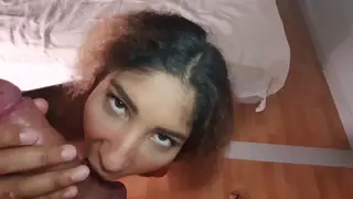 Blonde and Brunette Share POV Blowjob Finish