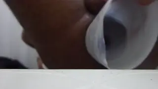 Latino Guy Stretches Hole with Giant Monster Toy