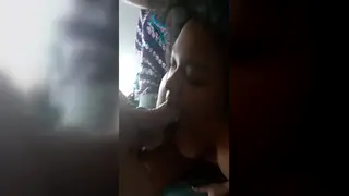 Ebony MILF Deepthroats Friend While Husband Watches