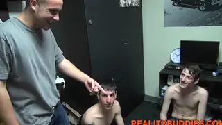 Twinks Trade Enthusiastic Blowjobs in a Reality Setting