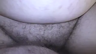 Cuckold Husband Watches Busty Wife Take a Creampie Then Adds His Own