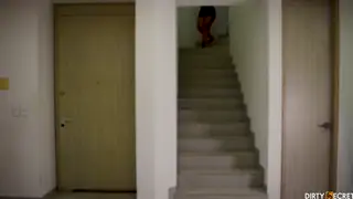 Curvy Girlfriend Serves Blowjob and Handjob in Lingerie
