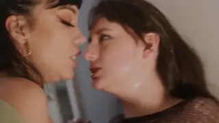 Brunette MILF Dominates Stepdaughter in Lesbian Femdom