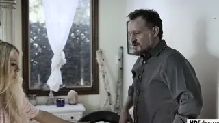 Stepdad Claims His Busty Blonde Stepdaughter
