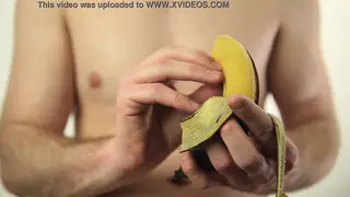 Guy Works His Big Cock With Slow Hand Strokes