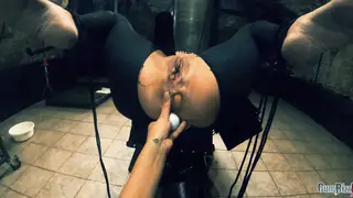 Bound Beauty Endures Anal Toy Play in BDSM Session