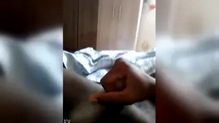 Slender Guy Jerks a Thick Load Onto His Stomach