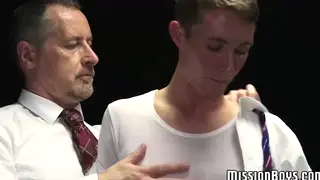 Smooth Twink Gets Handjobs and Toy Play from Two Men
