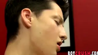 Slim Twink Strokes Solo to Explosive Finish