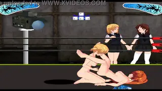 Two Women Share Oral Pleasure on a Wrestling Mat