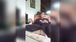 Skinny Latino Strokes His BBC on Cam