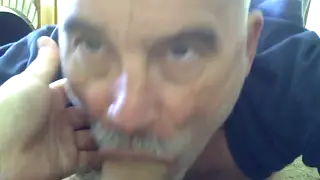 Latino Daddy Worships Cock in Amateur Encounter with Husband