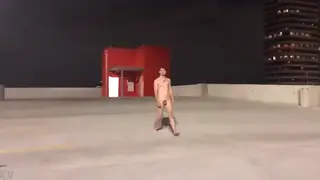 Nude Man Enjoys Freedom During Outdoor Public Moment