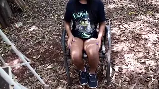 Latina Couple Fucks Outdoors in the Woods