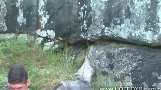 Latino Guy Gives a Blowjob on the Beach Before Bareback Sex