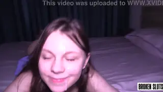 Petite European Teen Takes It Deep from Behind