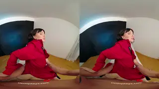Petite Japanese Cosplayer Sucks Cock in VR