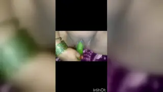 Indian Bhabhi Rides Machine for First Toy Orgasm