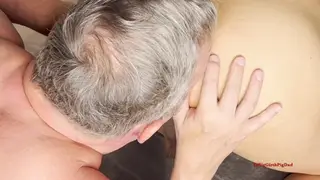 Muscular European Daddy Fists Interracial Partner in POV