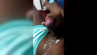 Latino Guy Finishes Hard in Solo Session